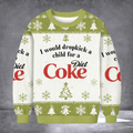 Dropkick A Child For A Diet Coke Ugly Christmas Sweater Hilarious Xmas Clothing Gifts Idea - Otakuforge