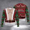 Body Realistic Merry Christmas Ugly Christmas Sweater Xmas Clothing Holiday Presents For Men - Otakuforge