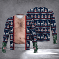 Body Realistic Ugly Christmas Sweater Winter Clothing Christmas Gift Ideas For Him - Otakuforge