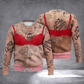Upper Realistic Ugly Christmas Sweater Humorous Christmas Vacation Apparel Gifts For Men - Otakuforge