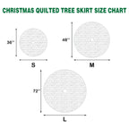 Nordic Gnome Quilted Tree Skirt Holiday Indoor Decor Christmas Tree Surround Gifts Idea - Otakuforge
