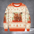 Cat Smoking Marlboro Ugly Christmas Sweater Winter Apparel Funny Cat Meme Gifts For Her - Otakuforge