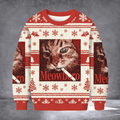 Cat Smoking Meowboro Ugly Christmas Sweater Winter Clothing Xmas Gifts For Smoking Lovers - Otakuforge