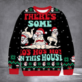 There's Some Ho At This House Ugly Christmas Sweater Funny Xmas Apparel Gifts For Men - Otakuforge