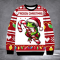Froggy Christmas Ugly Christmas Sweater Xmas Vacation Clothing Gifts For Frog Lovers - Otakuforge