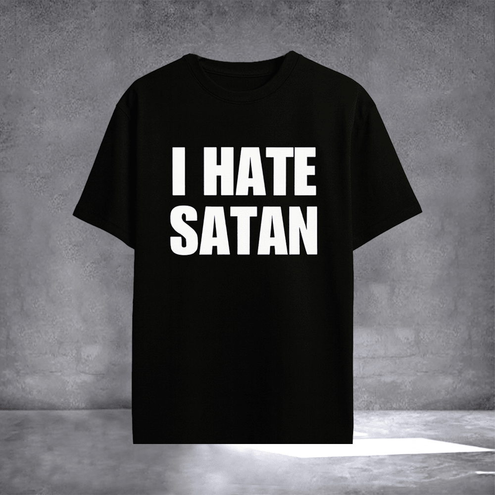 Bryce Crawford I Hate Satan T-Shirt Christian Merch Jesus Apparel Christmas Gifts For Christian - Otakuforge