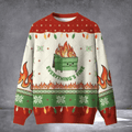Everything's Fine Dumpster Fire Ugly Christmas Sweater Funny Dumpster Fire Sweater Xmas Gift - Otakuforge