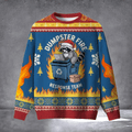 Raccoon Dumpster Fire Team Response Ugly Christmas Sweater Hilarious Christmas Gifts Idea - Otakuforge