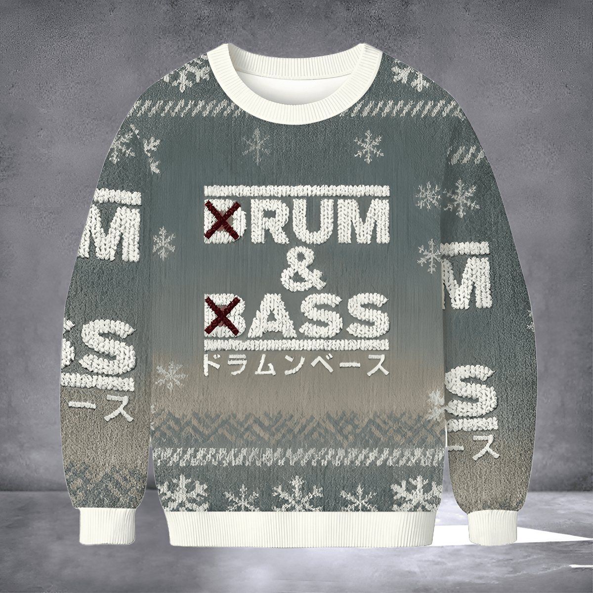 Drum And Bass Ugly Christmas Sweater Xmas Meme Clothing Christmas Gifts For Men - Otakuforge