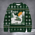 Frog Rage Consumes Me Ugly Christmas Sweater Funny Christmas Sweater Gift For Frog Lovers - Otakuforge