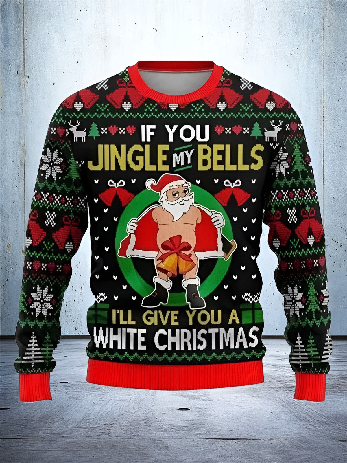 Jingle My Bells Santa Ugly Christmas Sweater Funny Xmas Apparel Christmas Gifts For Husband - Otakuforge