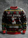 Go Jesus Birthday Ugly Christmas Sweater Funny Christian Clothing Christmas Gifts For Mom - Otakuforge