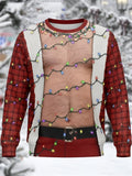 Hairy Belly Ugly Christmas Sweater Funny Xmas Sweater Christmas Gifts For Friends - Otakuforge