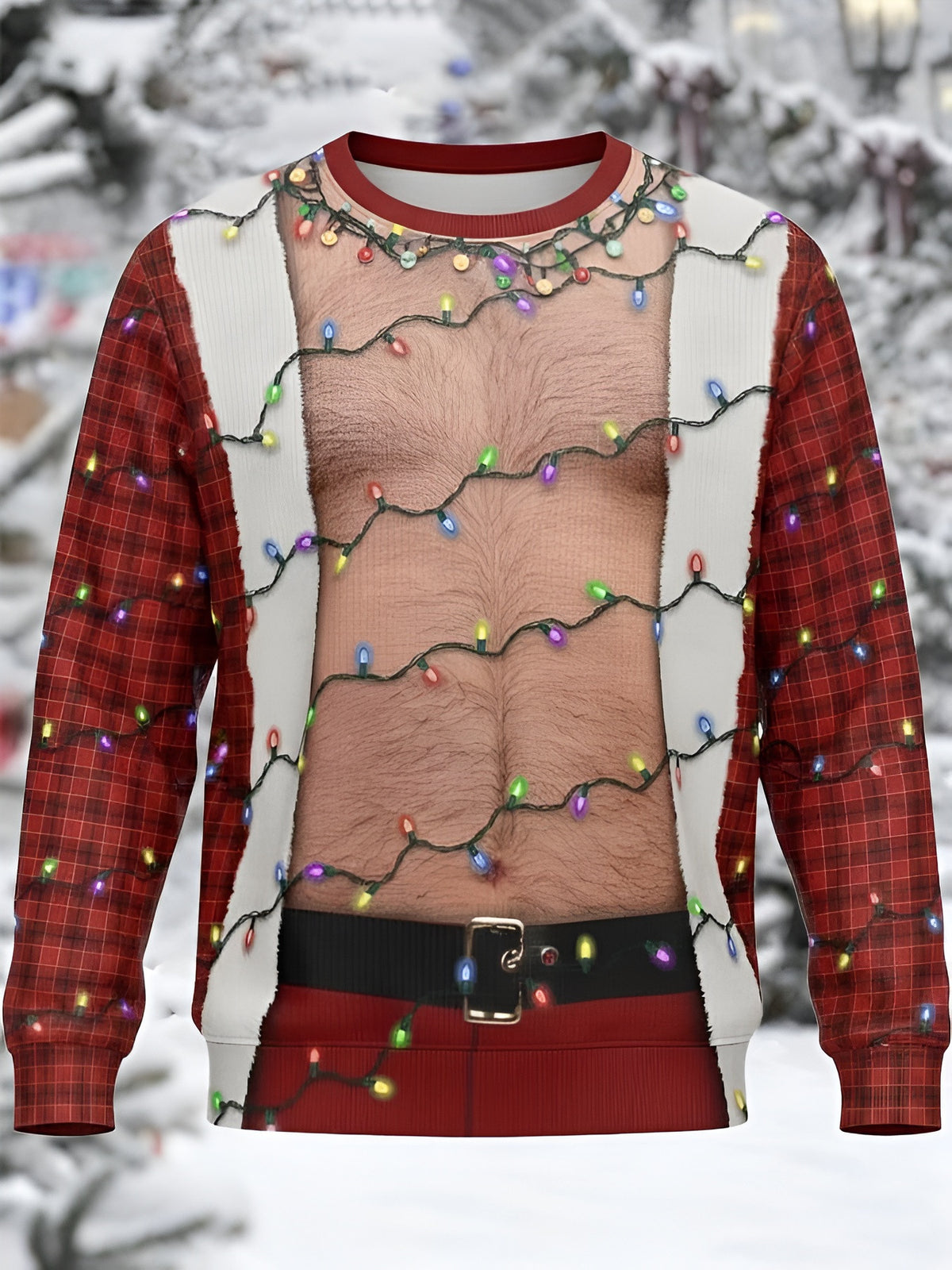Hairy Belly Ugly Christmas Sweater Funny Xmas Sweater Christmas Gifts For Friends - Otakuforge