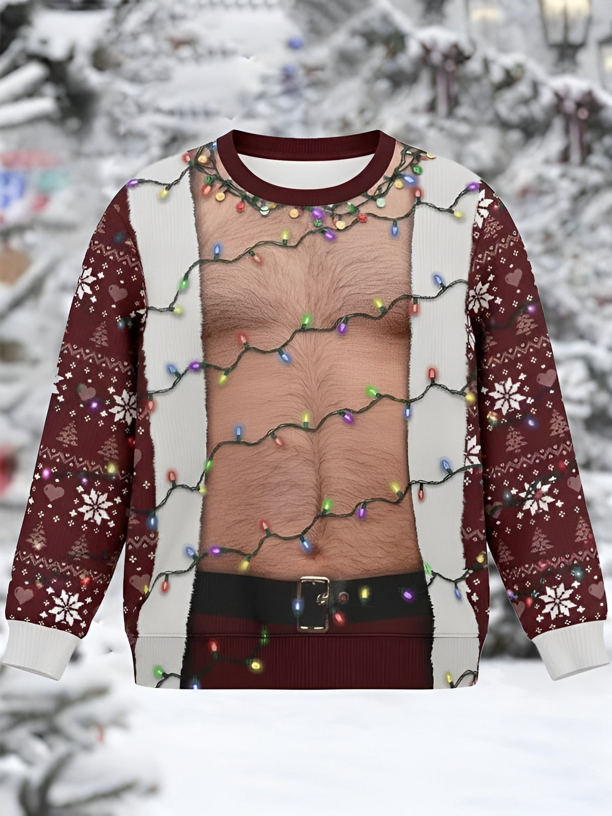 Hairy Body Ugly Christmas Sweater Funny Xmas Clothing Christmas Gifts For Men - Otakuforge