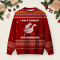 I Am A Conduit For Nonsense Ugly Christmas Sweater Funny Capybara And Goose Sweater Xmas Gifts - Otakuforge