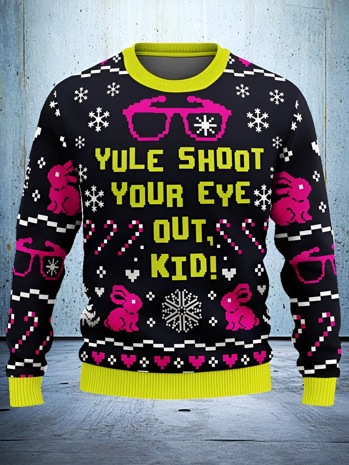 Yule Shoot Your Eye Out Kid Ugly Christmas Sweater Funny Xmas Clothing Christmas Gift Idea - Otakuforge