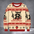 Raccoon Strawberry Jams Ugly Christmas Sweater Funny Xmas Sweater Xmas Gift For Raccoon Lover - Otakuforge