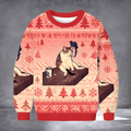 Smoking Cat Meme Ugly Christmas Sweater Xmas Outfits Christmas Gifts For Cat Lovers - Otakuforge