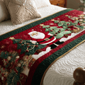 Evergreen Joy Quilted Bed Runner Christmas Bed Decor Ideas Xmas Gifts For Daughters - Otakuforge