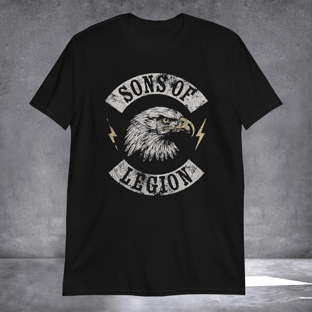 Eagle Sons Of Legion T-Shirt Vintage Eagle Shirt Holiday Clothing Gifts For Son - Otakuforge