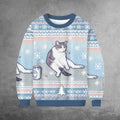Smoking Cat Ugly Christmas Sweater Funny Xmas Apparel Christmas Gifts For Smoking Lovers - Otakuforge
