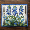Bluebonnet Serenade Quilted Place Mat Dining Table Decor Christmas Gift For Bluebonnet Lovers - Otakuforge