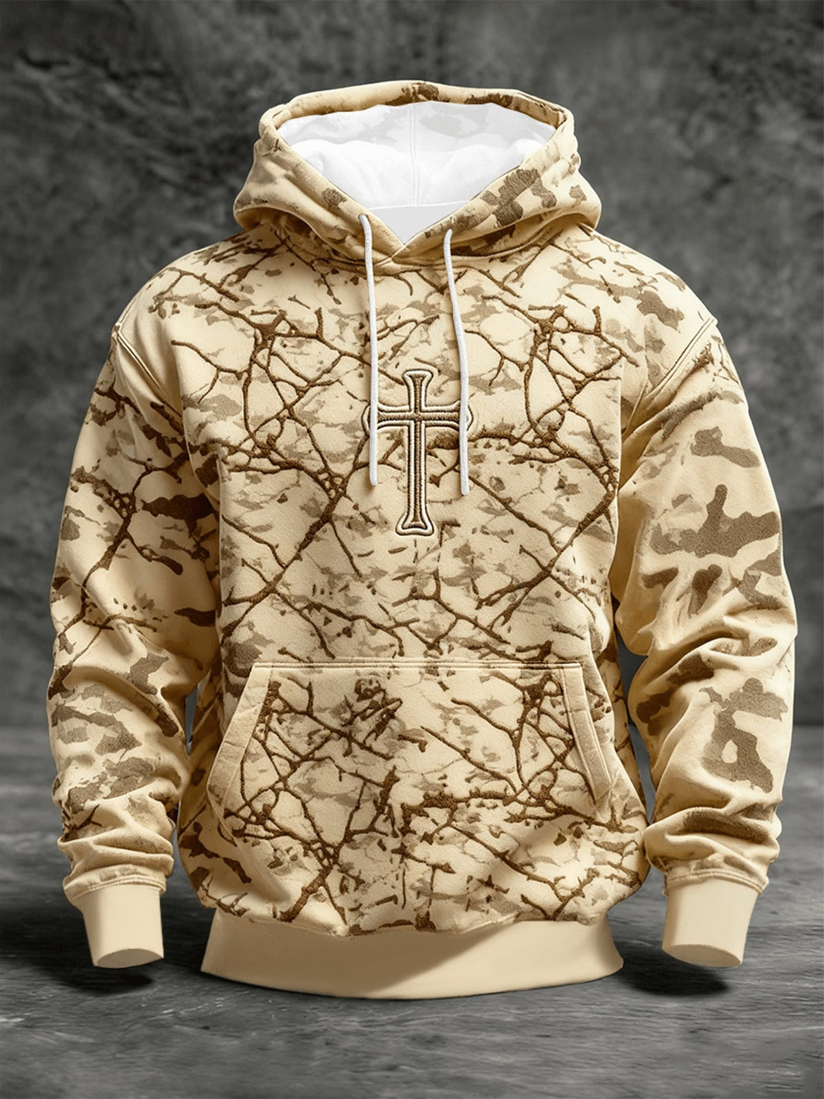 Faith Cross Pattern Camo Hoodie Faith In Jesus Christian Apparel Jesus Christ Gifts - Otakuforge