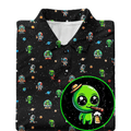 Alien Lunar Links Golf Polo Shirt Sports Day Apparel Christmas Gifts For Alien Lovers - Otakuforge
