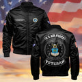 Personalized US Air Force Veteran Bomber Jacket Patriotic USAF Merch Good Gifts For Veterans - Otakuforge