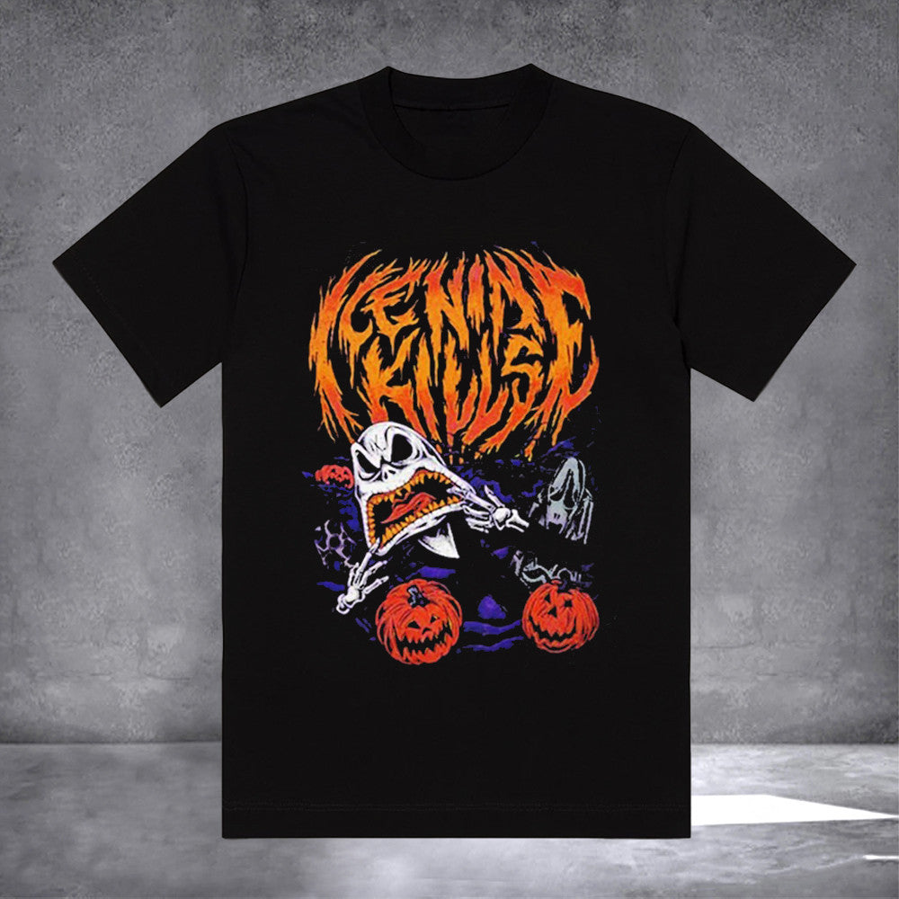 Ice Nine Kills Merch T-Shirt Psycho Only The Jack Skellington On You Tee Unique Gifts - Otakuforge