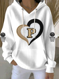 Purdue Boilermakers Hoodie I Love Basketball Hooded Sweatshirt Purdue Boilermakers Gifts - Otakuforge
