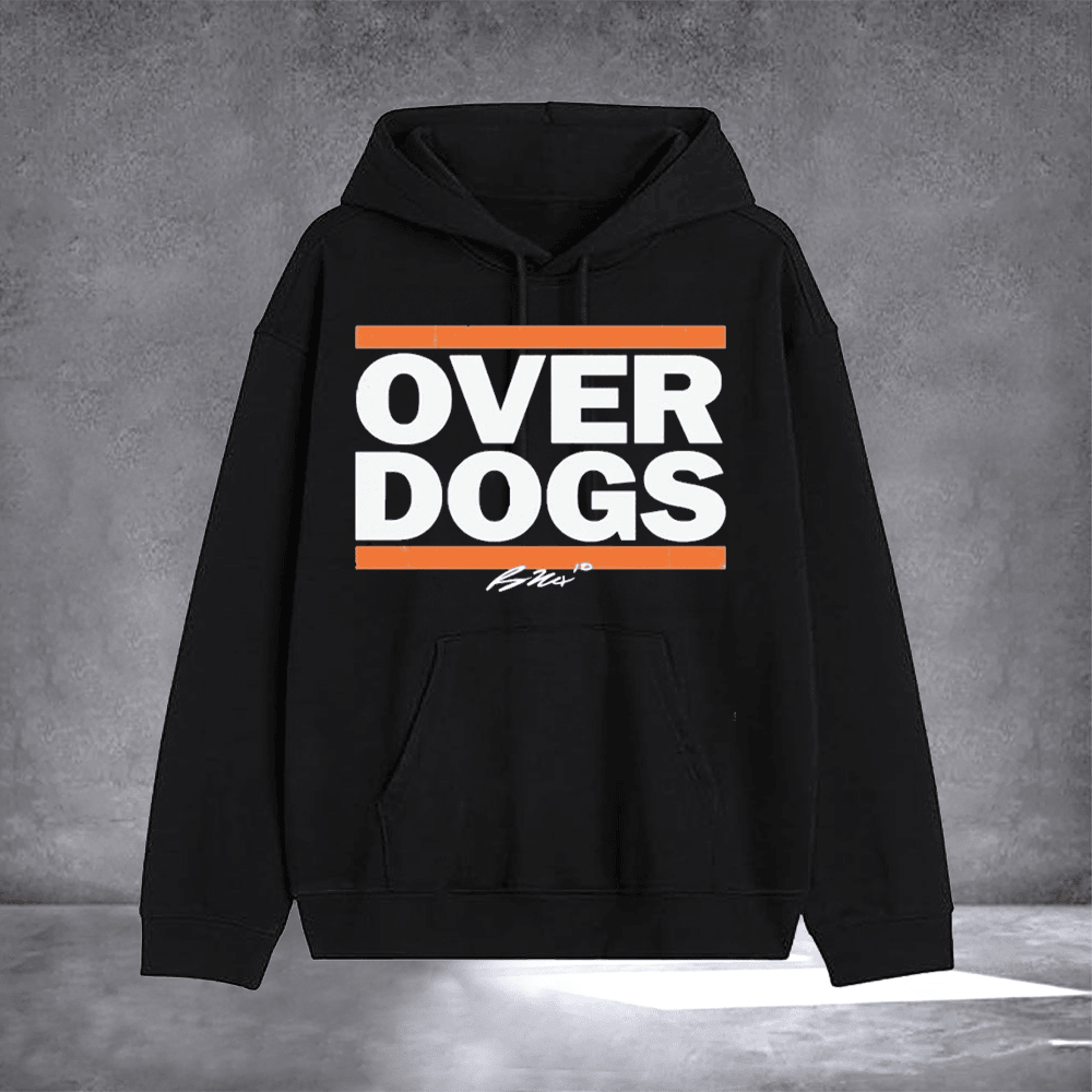 Bo Nix Denver Broncos Overdogs Signature T-Shirt Bo Nix Merch Football Clothing Gifts For Fans - Otakuforge
