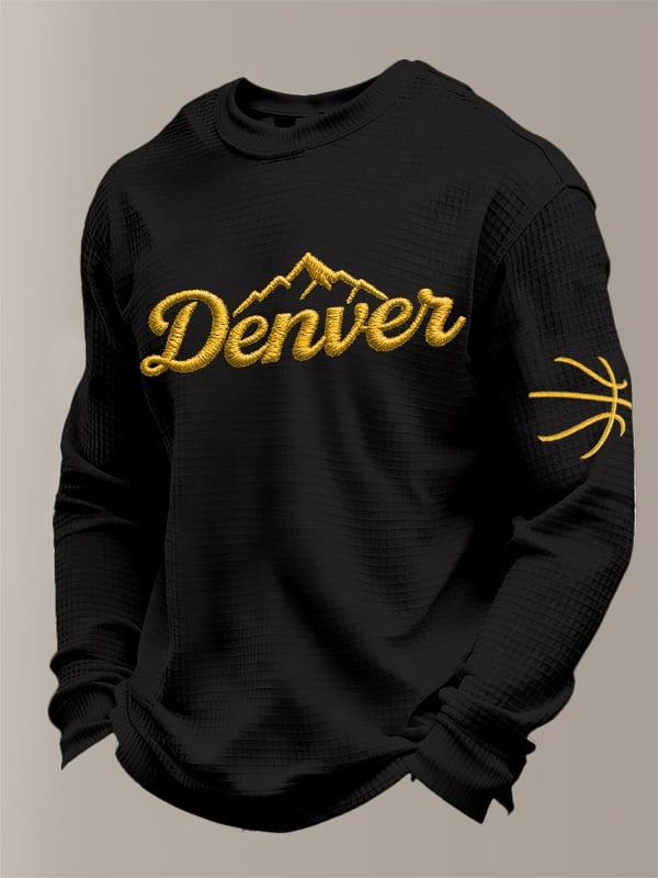 Denver Nuggets Basketball Sweatshirt Game Day Denver Nuggets Clothing Basketball Lover Gifts - Otakuforge