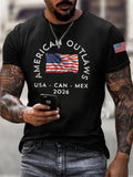 American Outlaws T-Shirt USA Can Mex 2026 Shirt US Soccer Supporting Gifts For Men - Otakuforge