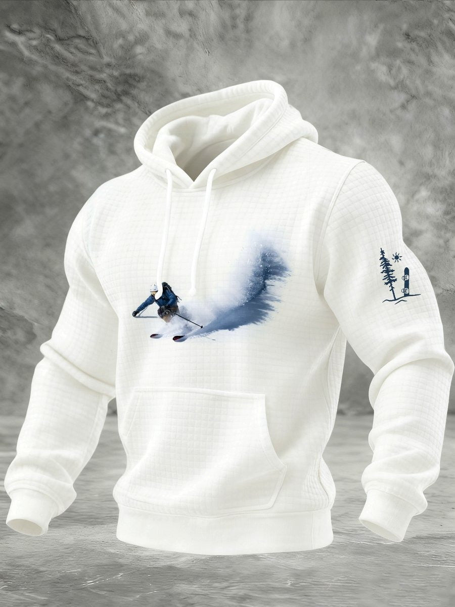 Alpine Skiing Hoodie Snow Sports Hooded Sweatshirt Nice Gifts For Skiing Lovers - Otakuforge