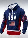 Team USA Hockey Hoodie Game Day Apparel Hockey Hooded Sweatshirt Gifts For Men - Otakuforge