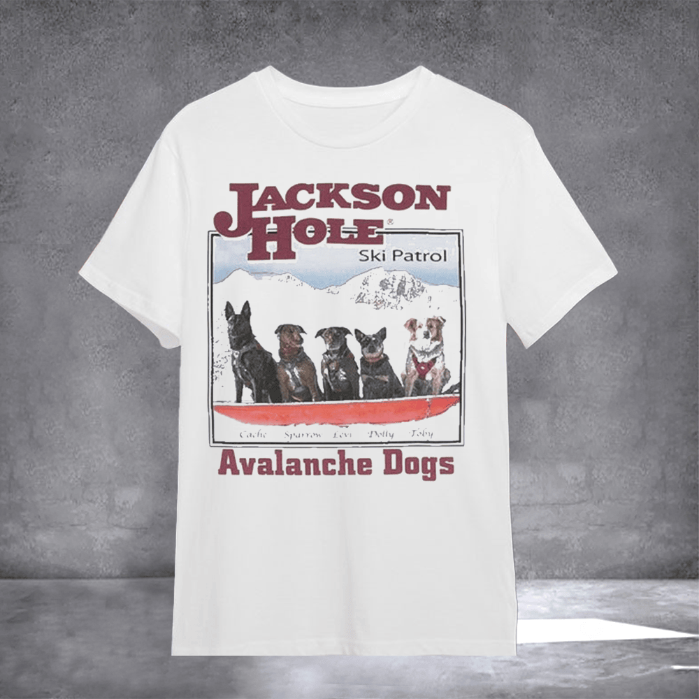 Jackson Hole Ski Patrol Avalanche Dogs Avy T-Shirt Cute Avy Dogs Tee Gifts For Pet Lovers - Otakuforge