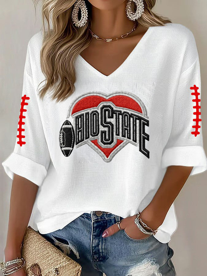 Ohio State Buckeyes Hoodie Women's Game Day Outfits Football Fan Merch Gifts For Her - Otakuforge