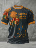 Scotland World Cup 2026 T-Shirt Tartan Army On Tour Clothing Gifts For Soccer Fans - Otakuforge