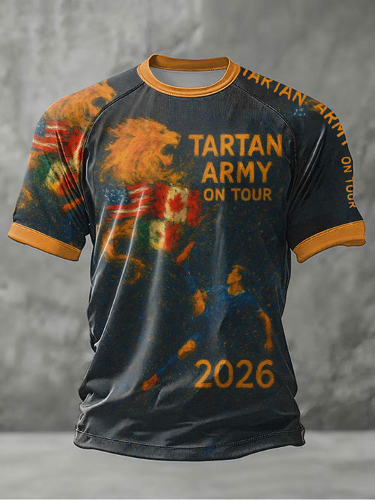 Scotland World Cup 2026 T-Shirt Tartan Army On Tour Clothing Gifts For Soccer Fans - Otakuforge