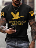Heated Rivalry Shirt Stupid Canadian Wolf Bird Rozanov 81 Hollander 24 Fan Merch Apparel - Otakuforge