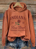 Indiana Hoosiers Rose Bowl 25 26 Hoodie Game Day Apparel Gifts For Rose Bowl Lovers - Otakuforge
