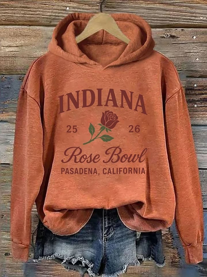 Indiana Hoosiers Rose Bowl 25 26 Hoodie Game Day Apparel Gifts For Rose Bowl Lovers - Otakuforge