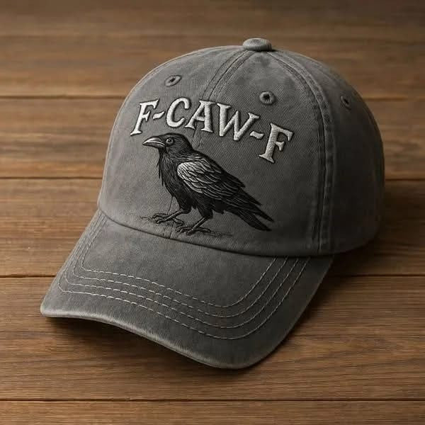 Raven F-CAW-F Hat Funny Black Crow F-CAW-F Baseball Cap Merchandise Gifts For Men Women - Otakuforge