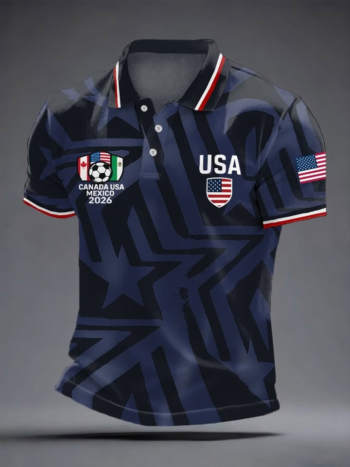 FIFA World Cup 2026 Canada USA Mexico Polo Shirt World Cup Merch Gifts For Soccer Fans - Otakuforge