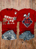 Bad Bunny V-Neck Shirt Benito Love 2026 Bad Bunny Super Bowl Halftime Show Merch Fan Gifts - Otakuforge