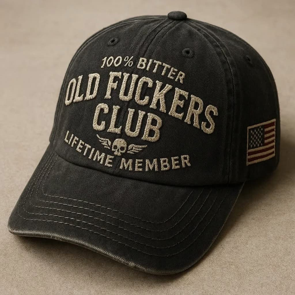 100 Bitter Old Fuckers Club Lifetime Member Vintage Hoodie Funny Cool Sayings Clothing - Otakuforge