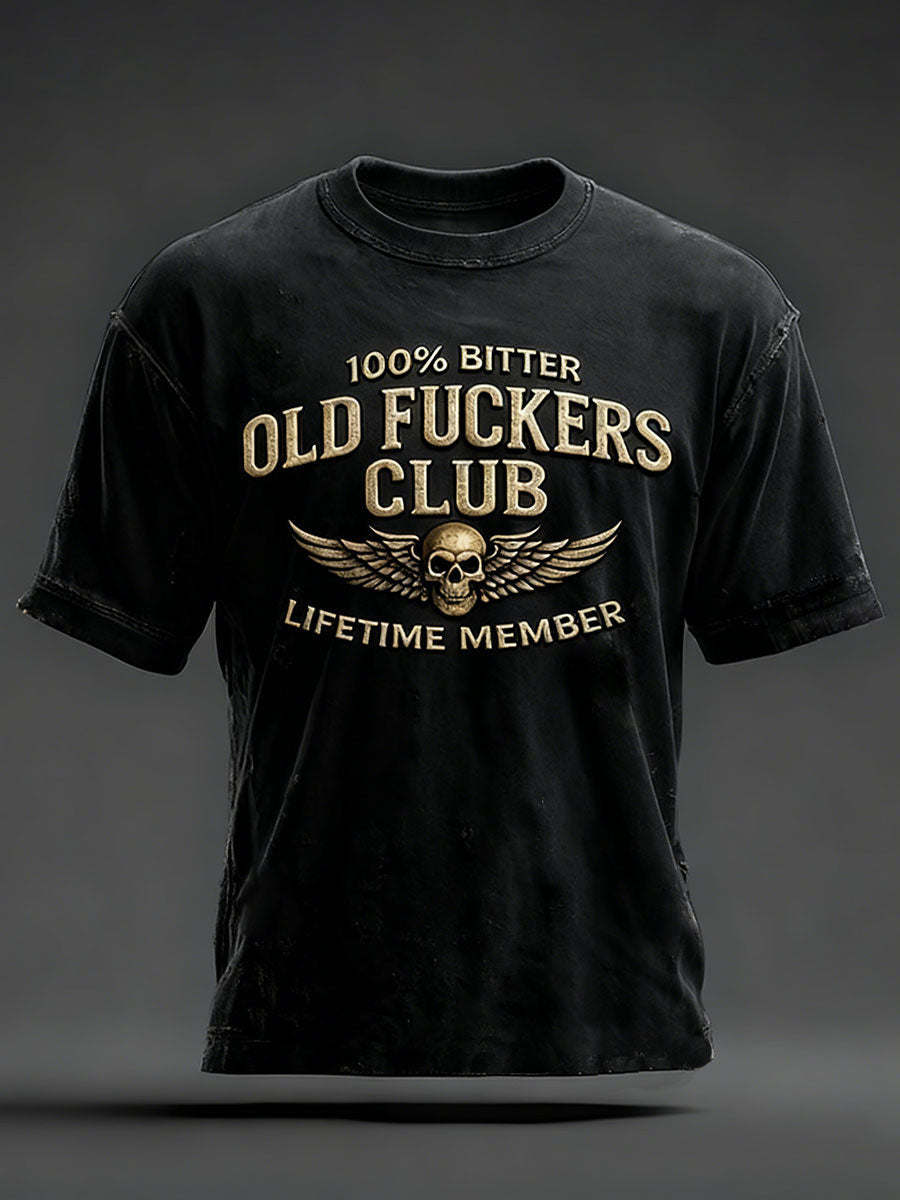 100 Bitter Old Fuckers Club Lifetime Member Vintage Hoodie Funny Cool Sayings Clothing - Otakuforge