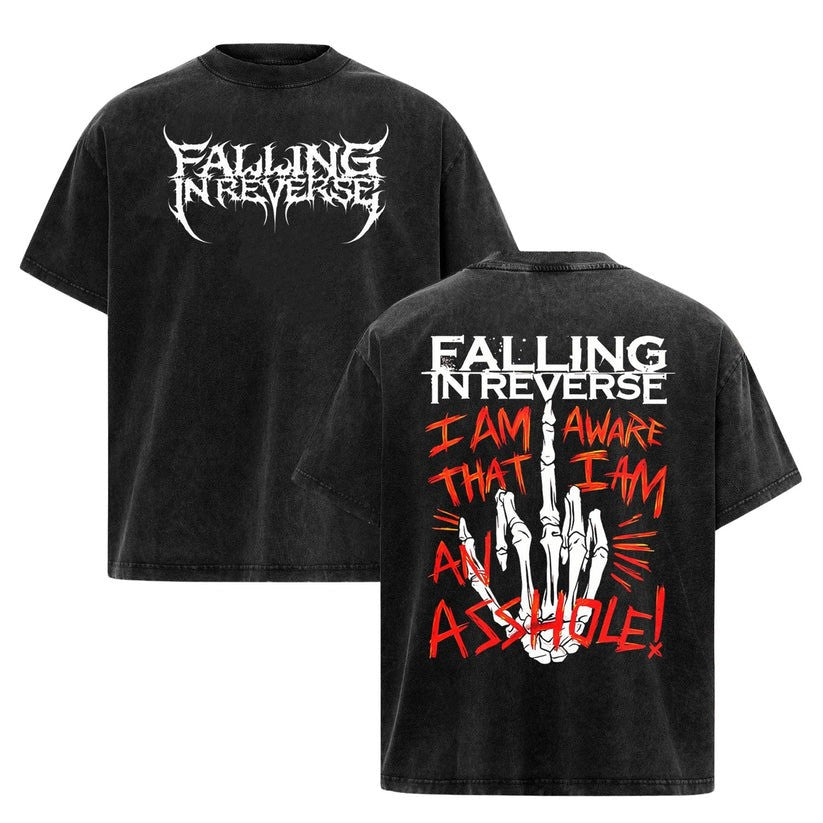Falling In Reverse Shirt I'm Aware That I Am An Asshole Shirt Gifts For Rock Lovers - Otakuforge